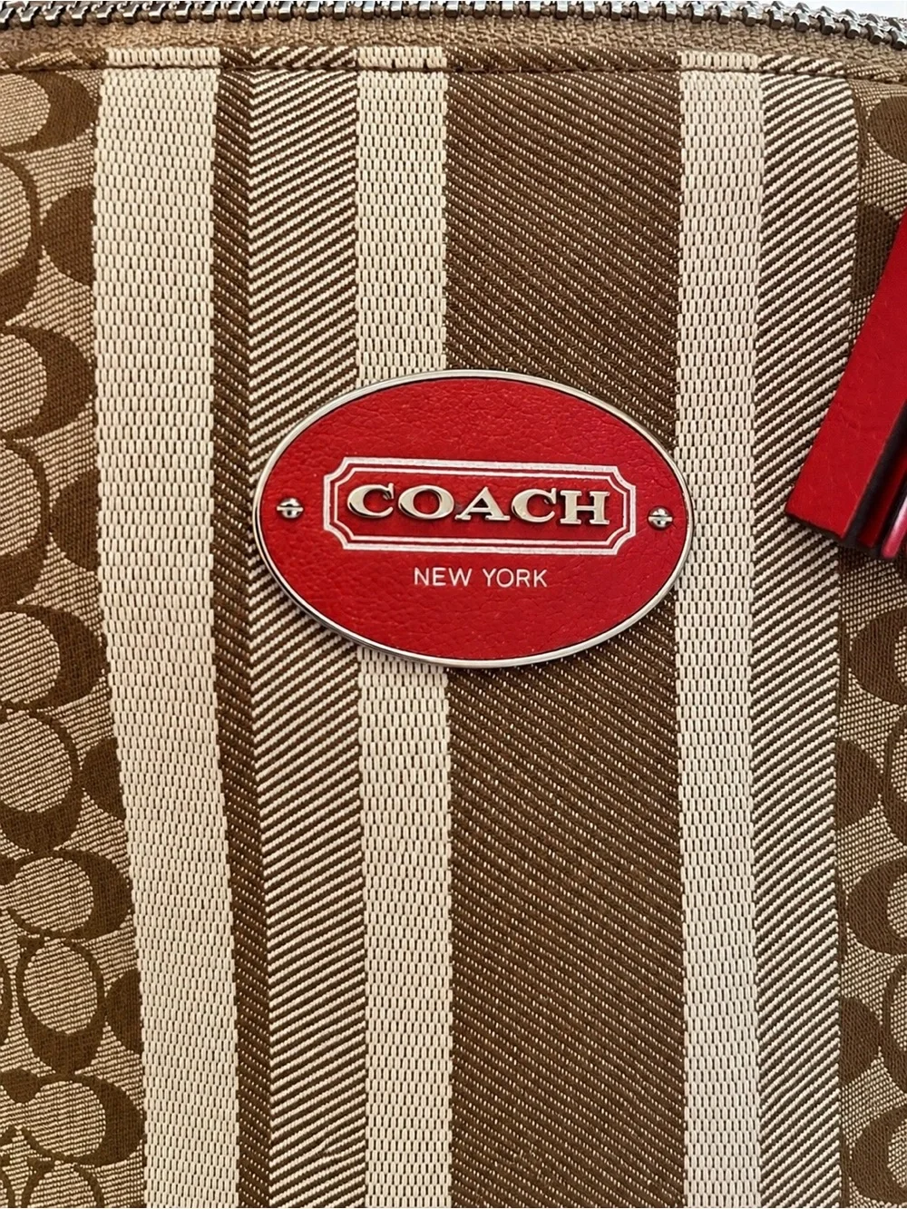 Coach signature stripe